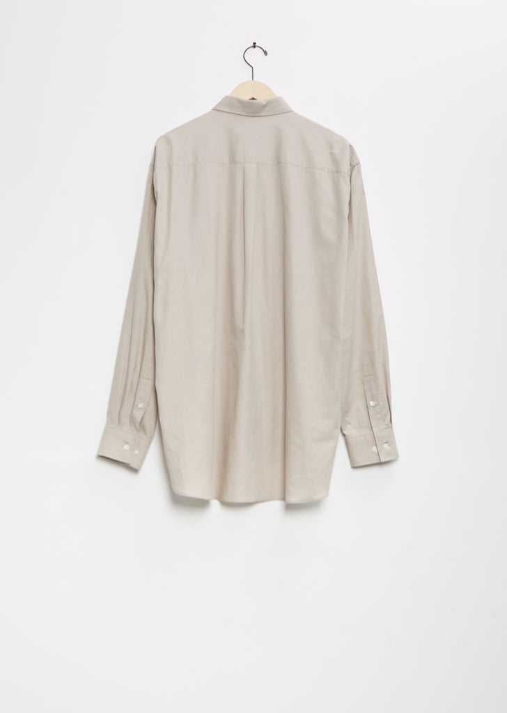 Cotton Silk Oversized Regular Collar Shirt