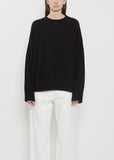 Anton Cashmere Crewneck Sweater — Black