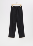 Two Tuck Easy Trousers — Black