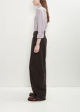 Cotton Corduroy Roomy Jean — Chocolate