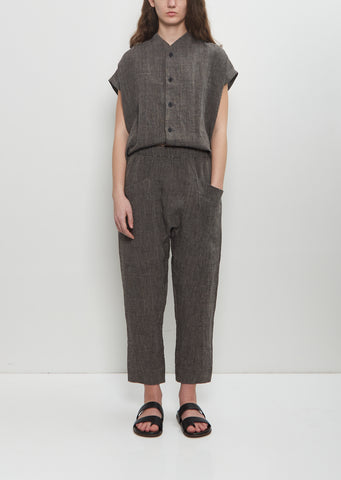 The Perfumer Linen Trouser — Pepper