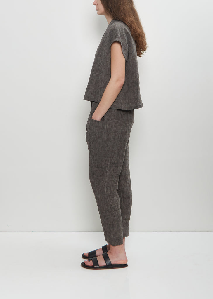 The Perfumer Linen Trouser — Pepper