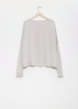 Cashmere Boat Neck Sweater — Ice