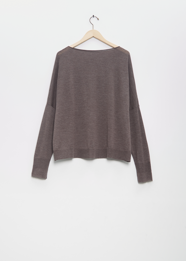 Cashmere Boat Neck Sweater — Lava