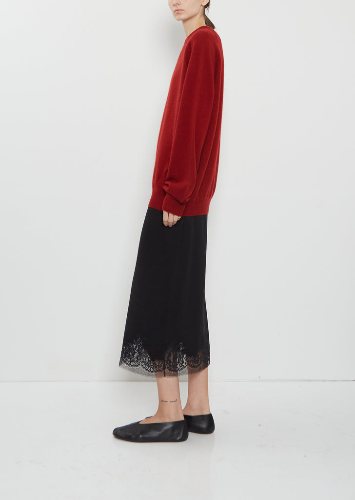 BF R-Neck Cashmere Mono Sweater