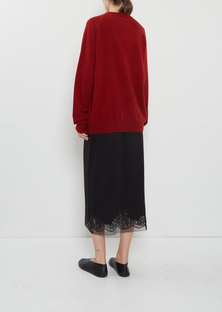 BF R-Neck Cashmere Mono Sweater