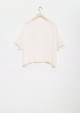 Linen Cashmere Easy T-Shirt Knitwear — White