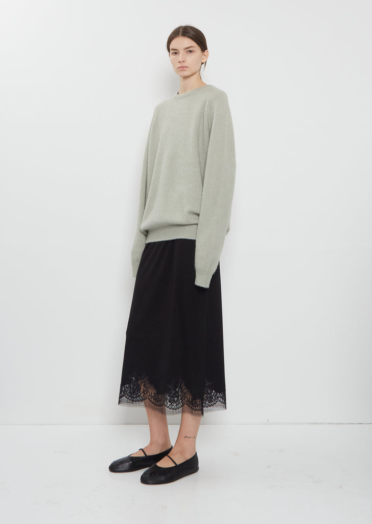 BF R-Neck Cashmere Silk Sweater