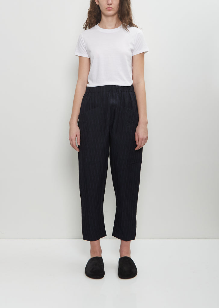 The Perfumer Linen Trouser — Ink