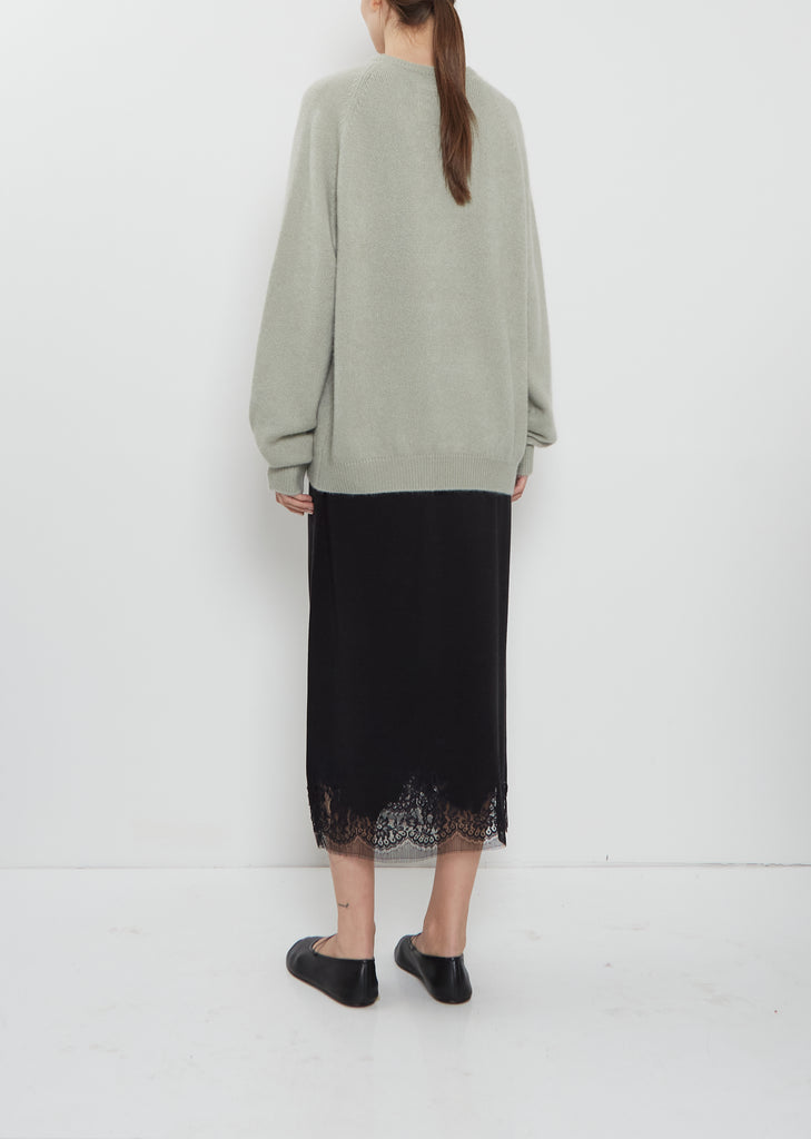 BF R-Neck Cashmere Silk Sweater