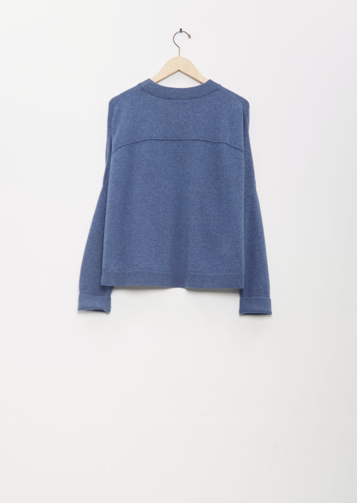 Cashmere Chunky Sweater — Denim