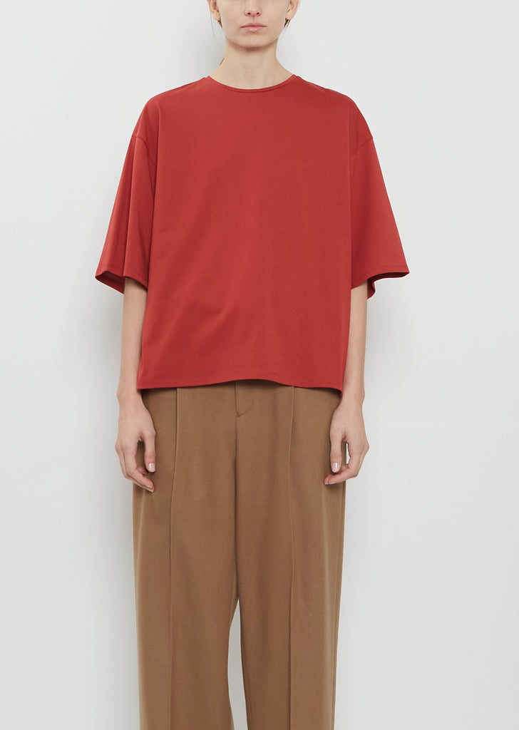 Osis Boxy Cotton T-Shirt — Red