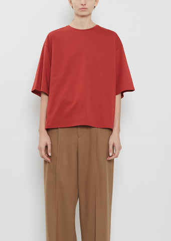 Osis Boxy Cotton T-Shirt — Red