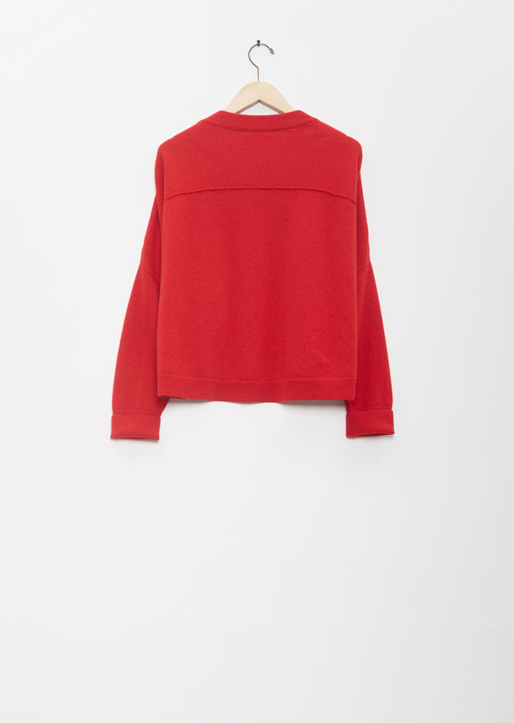 Cashmere Chunky Sweater — Rosso