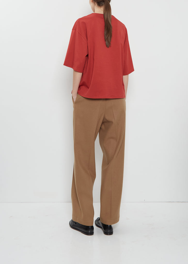 Osis Boxy Cotton T-Shirt — Red