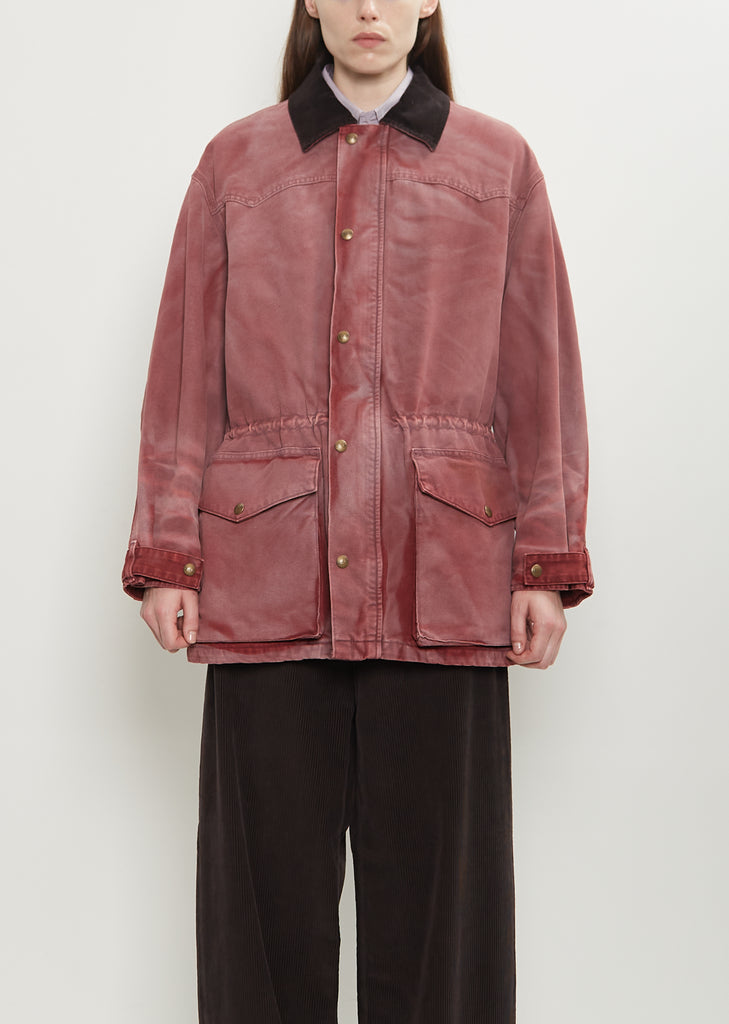 Cotton Denim Teton Jacket — Pomegranate