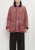 Cotton Denim Teton Jacket — Pomegranate