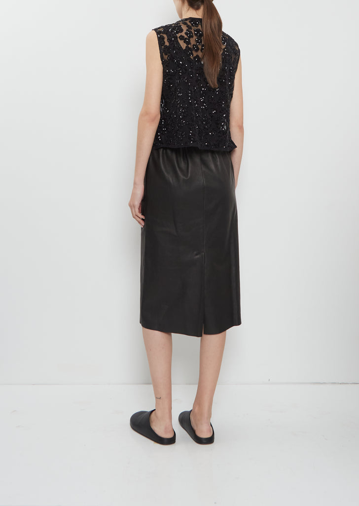 Flower Embroidered Top