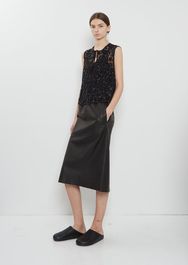 Flower Embroidered Top