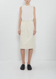 Short Tube Linen Blend Skirt