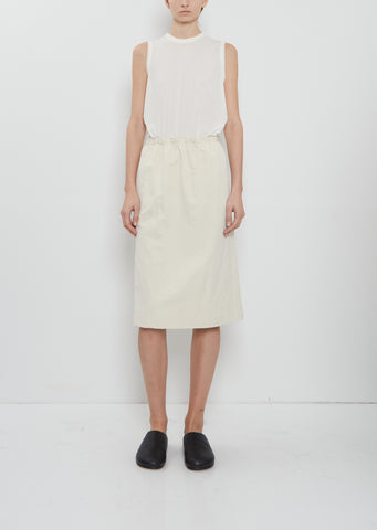 Short Tube Linen Blend Skirt