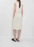 Short Tube Linen Blend Skirt