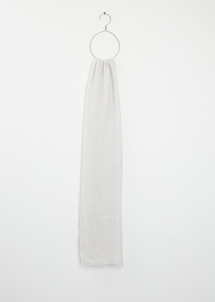 Staffa Cashmere Silk Solid Scarf — Silver