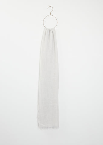 Staffa Cashmere Silk Solid Scarf — Silver