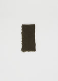 Woven Cashmere Bandana — Black Olive