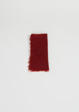Woven Cashmere Bandana — Dark Red