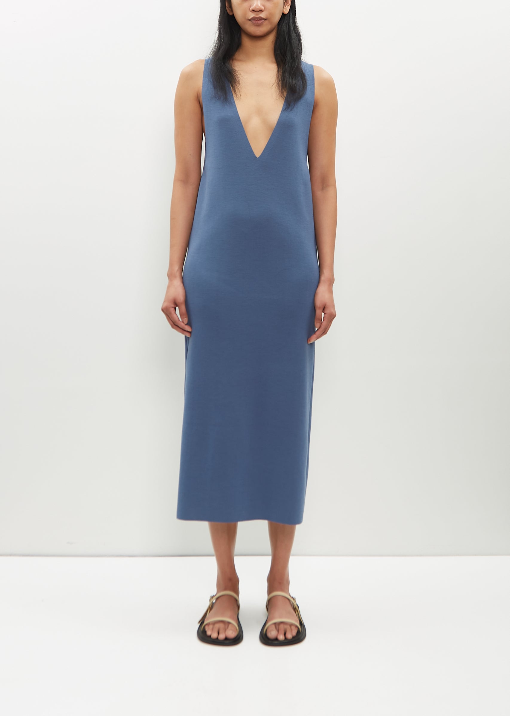 Wool Recycle Polyester Knit Dress La Garonne Wool Recycle Polyester Knit Dress La Garonne