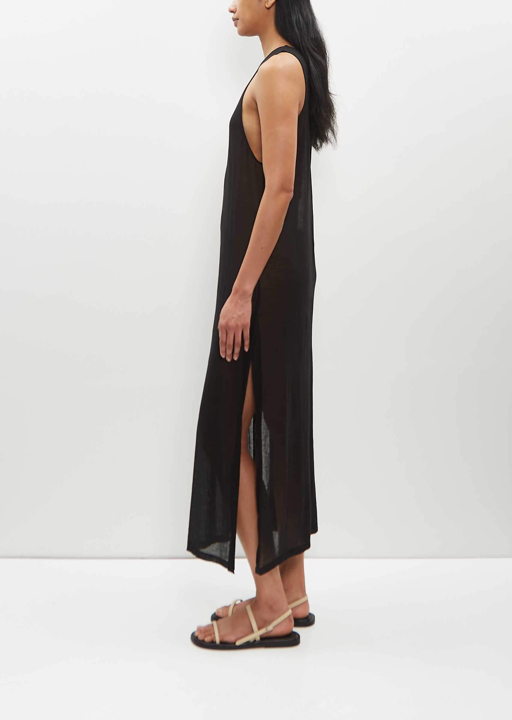 Hard Twist Cotton Gauze Dress – La Garçonne Hard Twist Cotton Gauze Dress – La Garçonne