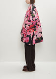 Sungjin Recycled Poly Reversible Cape — Pink / Black