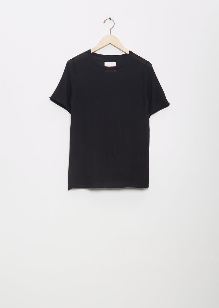 Super Fine Alpaca Tee — Black