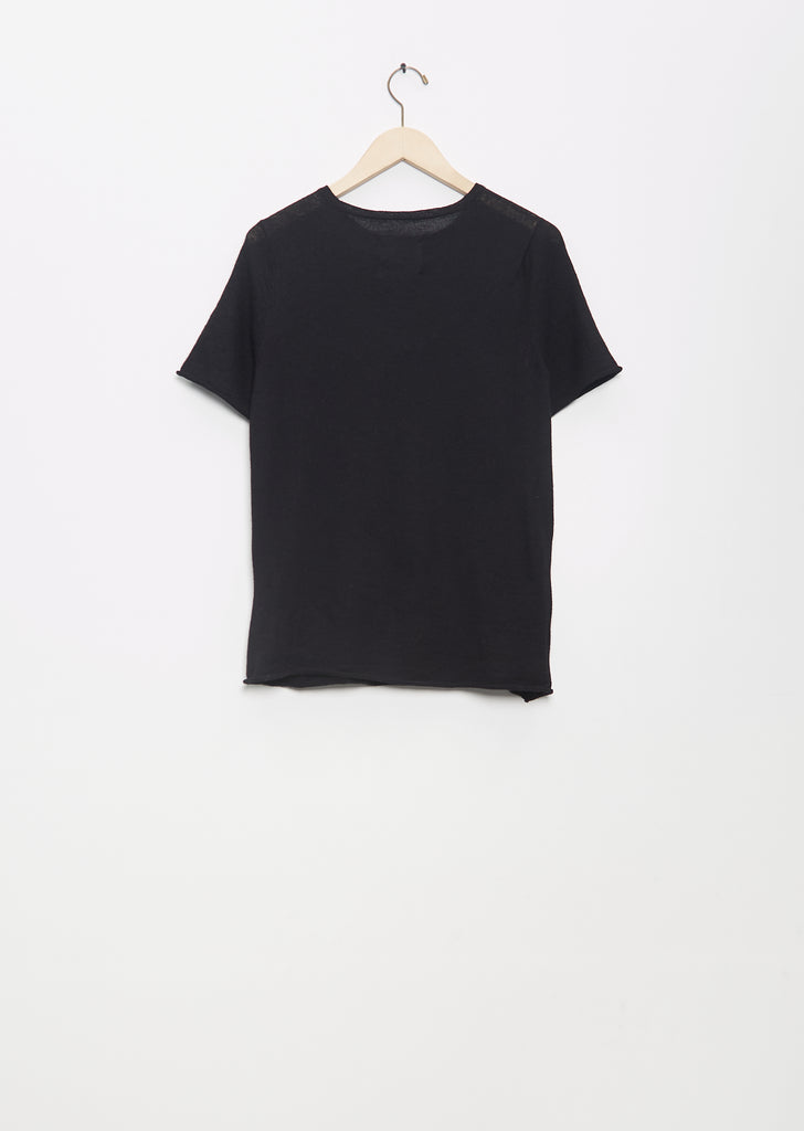 Super Fine Alpaca Tee — Black