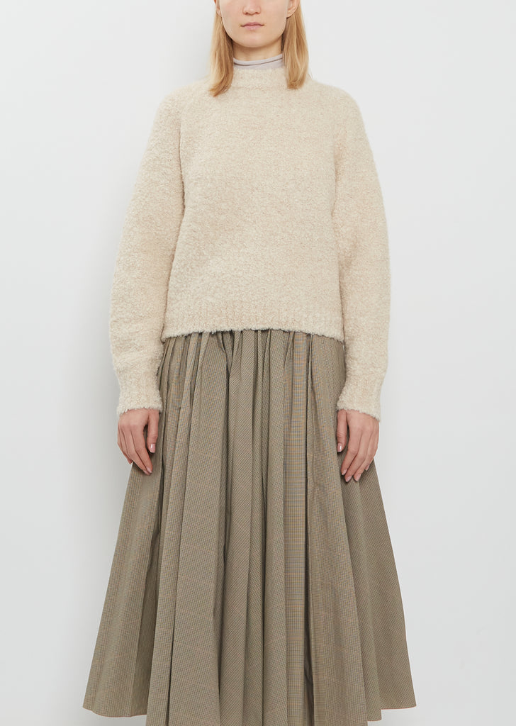 Mock Neck Alpaca Sweater