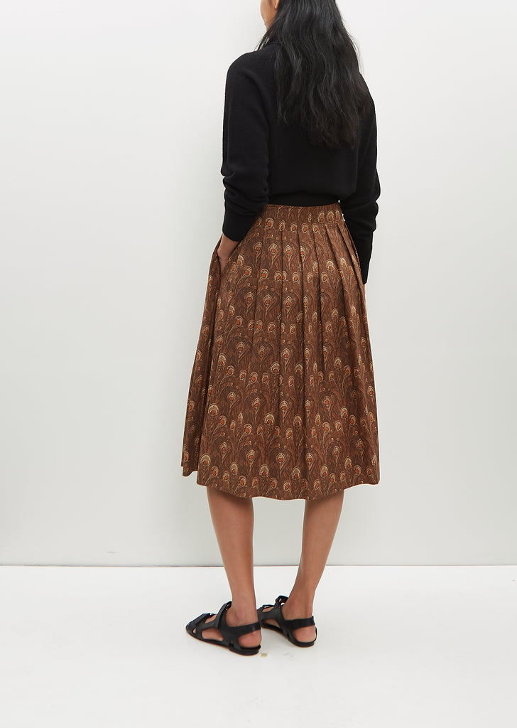 Contrast Waistband Skirt