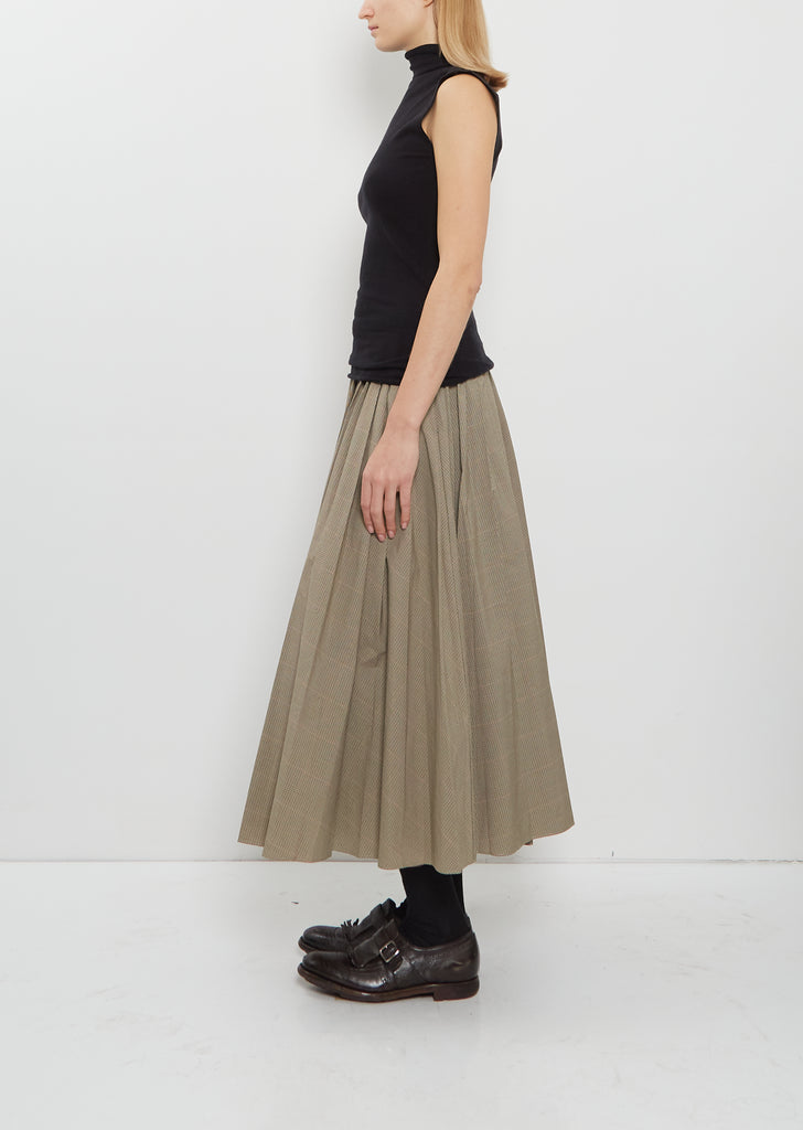 Roll-Neck Merino Wool Tank — Black