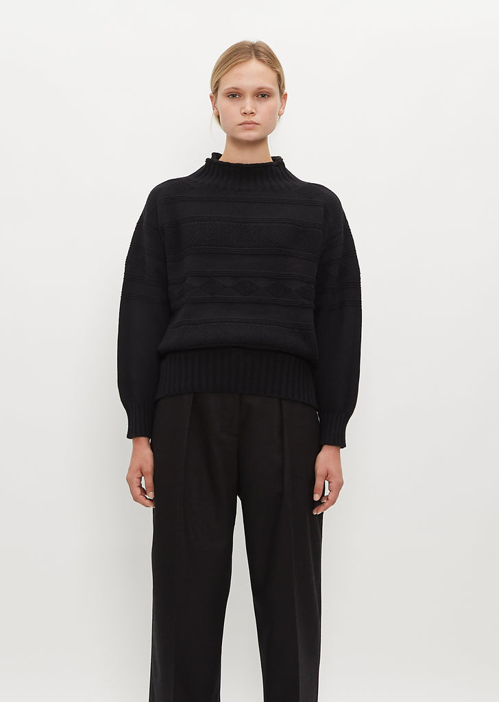 Cropped Guernsey Sweater