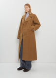 Long Cotton Peacoat
