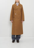 Long Cotton Peacoat