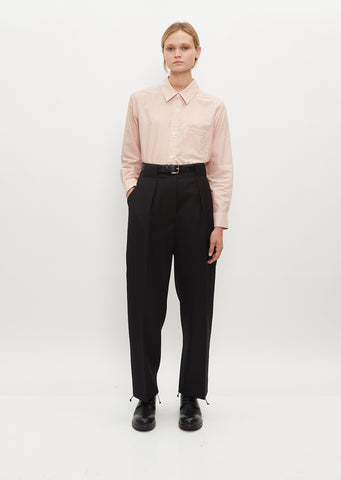 Black Belted Trousers - Black Tapered Trousers - Office Chic - Lulus