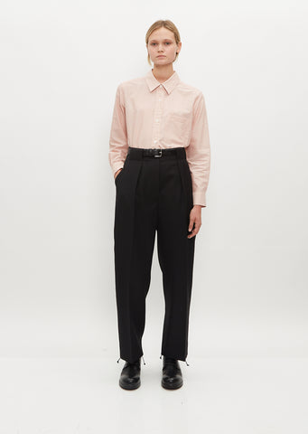 Wide Belt Loop Trouser — Black