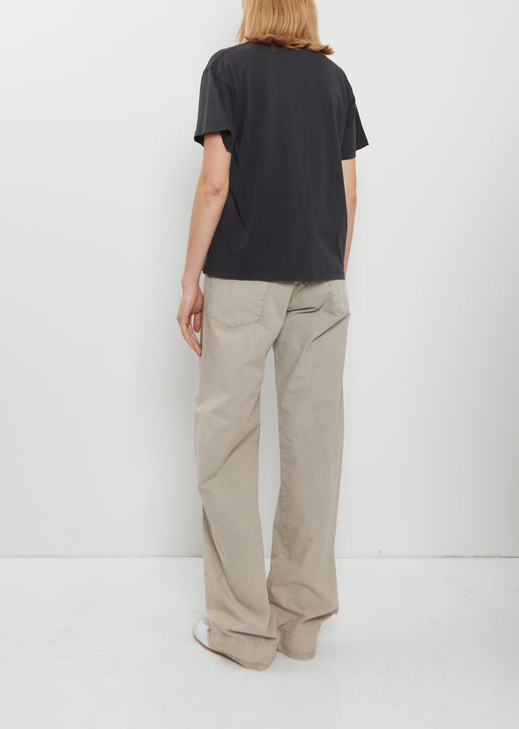 Boy Cotton T-Shirt — Faded Black