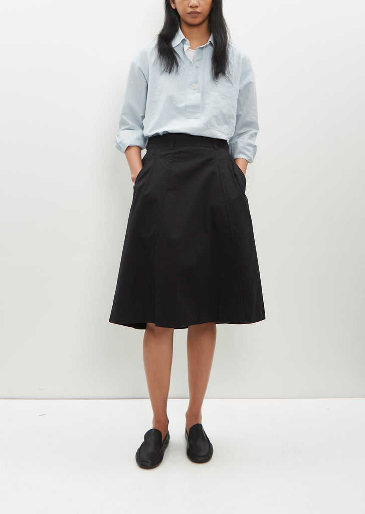 Panelled Cotton Twill Scout Skirt