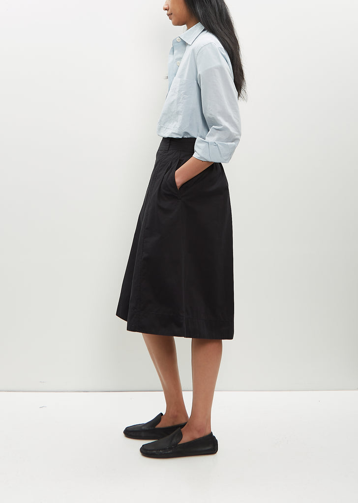 Panelled Cotton Twill Scout Skirt