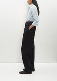 Pinstripe Wool Twin Pleat Trouser