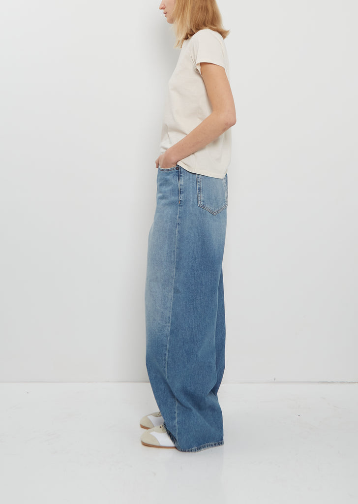 Mini Boy Cotton T-Shirt — Oat Milk