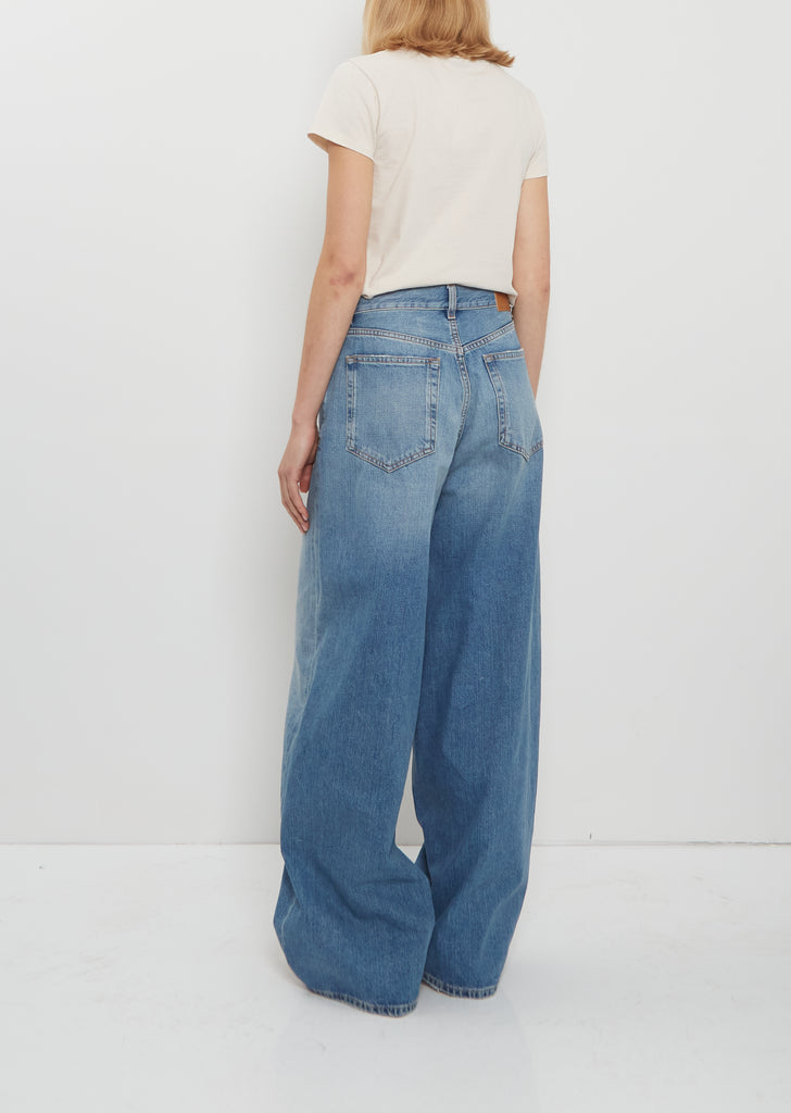 Roomy Cotton Jean — Light Ash Blue