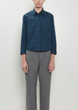 Clavini Bis Cotton Shirt — Petrol